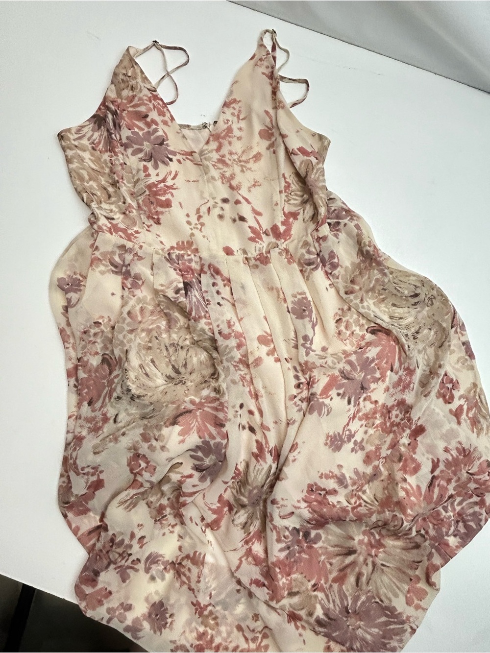 Wilfred by Aritzia Sakura Floral Midi Dress - Size 10 (Flaws Noted) - Picture 4 of 8